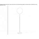 Blown glass floor lamp Megen
