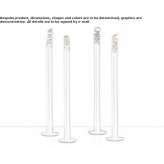 LED floor lamp made of anodized aluminum Agighiol