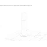 Glass LED floor lamp with dimmer Osmaci