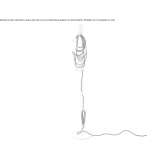 Lampa podłogowa LED z dmuchanego szkła Naquera