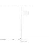 Metal floor lamp Schuby