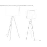 Fabric floor lamp Solingen