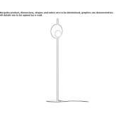 Aluminum LED floor lamp Wylam