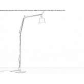 Adjustable parchment or satin floor lamp Thedford
