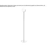 Adjustable, chrome-plated floor lamp Certosa
