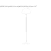 Lampa podłogowa z poliwęglanu i metalu Charneca
