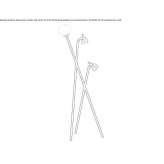 Adjustable LED floor lamp Matoury