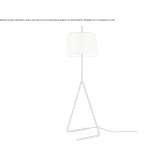 Metalowa lampa podłogowa Hemlock