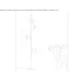 Brass and glass floor lamp Bogota