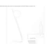Brass and glass floor lamp Aquismon