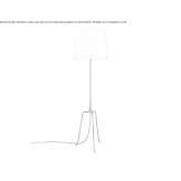 Metal floor lamp Clamecy