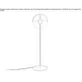 Iron LED floor lamp Kiraz
