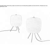 LED floor lamp with a string Briones