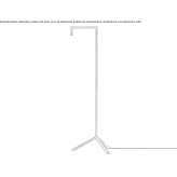 Regulowana, obrotowa aluminiowa lampa podłogowa LED Vanse