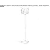 Blown glass floor lamp Virden