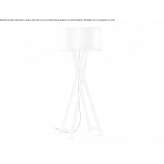 Dębowa lampa podłogowa z kloszami z PET Nowata