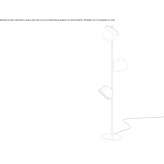 Regulowana aluminiowa lampa podłogowa Breskens