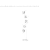 Lampa podłogowa LED ze szkła borokrzemowego Henty
