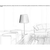 Fabric floor lamp Puebla
