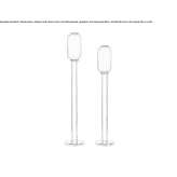 LED floor lamp made of glass Kunreuth