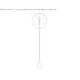 LED floor lamp made of polycarbonate Hrebec