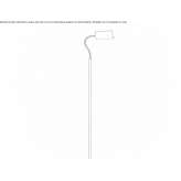 Adjustable LED floor lamp in painted metal Oristano