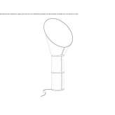 Lampa podłogowa LED ze stali i PCV Storebro