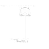 LED fabric floor lamp Pitelino