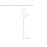 LED fabric floor lamp Boldog