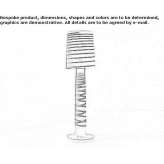Polyethylene floor lamp Lustadt