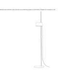 Aluminum LED floor lamp Helpston