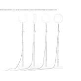 Adjustable floor lamp made of powder-coated aluminum Rozdory