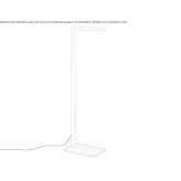 Powder-coated LED aluminum floor lamp Burdinne