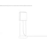 Fabric floor lamp Perreux