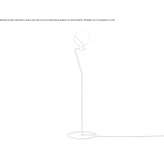 Blown glass floor lamp Stenico