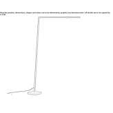 Aluminum LED floor lamp Genc