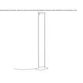 Adjustable aluminum floor lamp Pilis