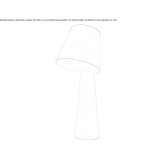 Fabric floor lamp Crolles
