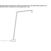 Adjustable aluminum LED floor lamp Genc