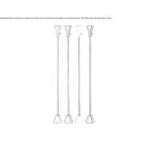 Metal LED floor lamp Fabero