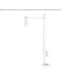 Metal LED floor lamp Dnipro