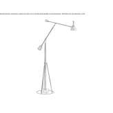 Adjustable metal floor lamp Ballens