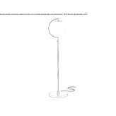 Metal floor lamp Binefar