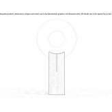 LED floor lamp made of wood and fabric Mirabel