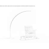 Aluminum LED arc lamp with dimmer Avlum