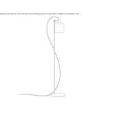 Regulowana metalowa lampa podłogowa Kobarid
