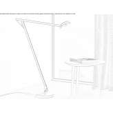Aluminum LED floor lamp with a swing arm Blatnice