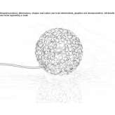 Metal table/floor lamp Forua
