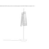 LED floor lamp made of glass and steel Freetown