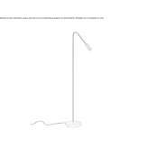 LED floor lamp with dimmer Aalbeke